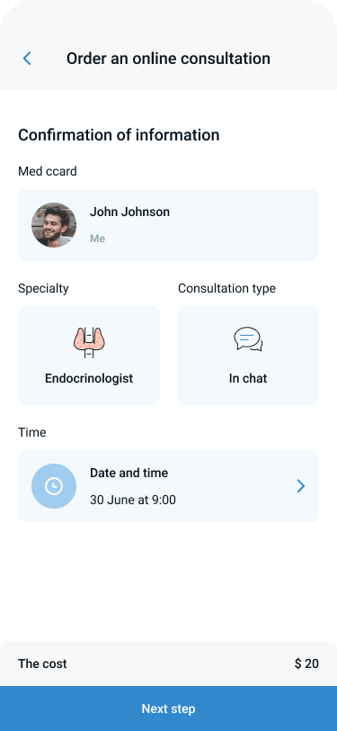 Booking confirmation
